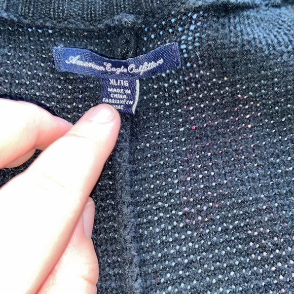American Eagle Outfitters oversized black cardigan - Picture 2 of 2